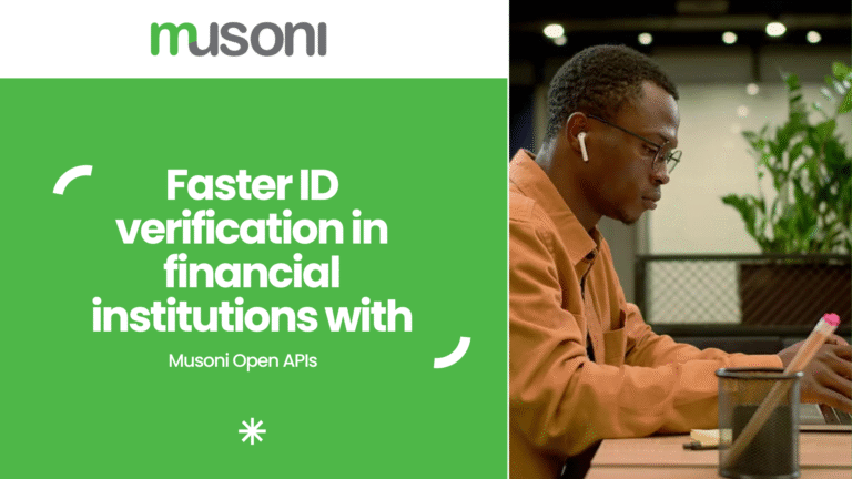 Faster ID verification in financial institutions with open APIs